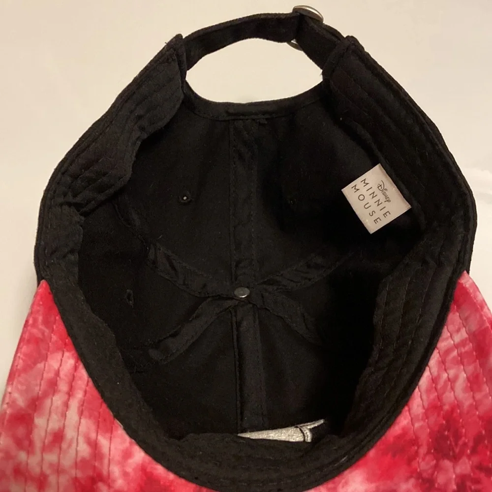Disney Minnie Mouse Girls Hat, Black w/Pink Tye Dye, OSFA - Picture 13 of 13